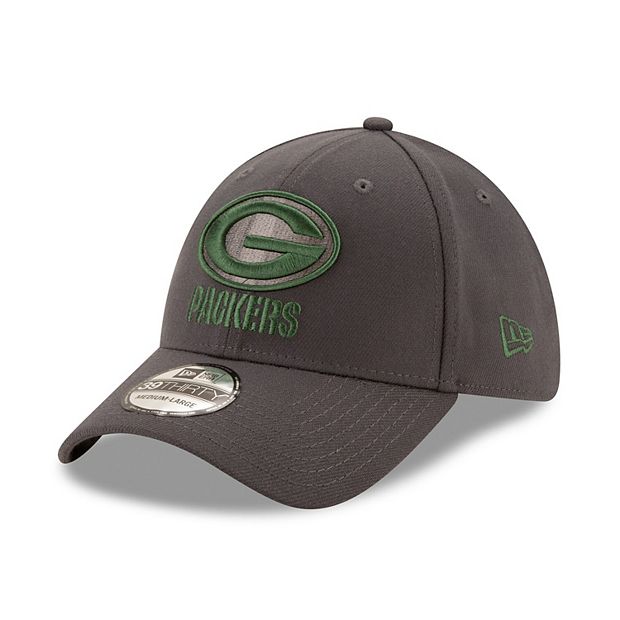 Men's New Era Graphite Green Bay Packers Storm 39THIRTY