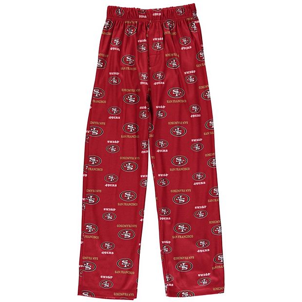 San Francisco 49ers Youth All Over Print Lounge Pants - Scarlet