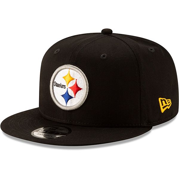 Men's New Era Black Pittsburgh Steelers Basic 9FIFTY Adjustable ...