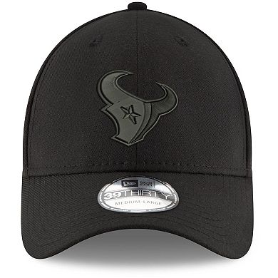 Men's New Era Black Houston Texans Logo 39THIRTY Flex Hat