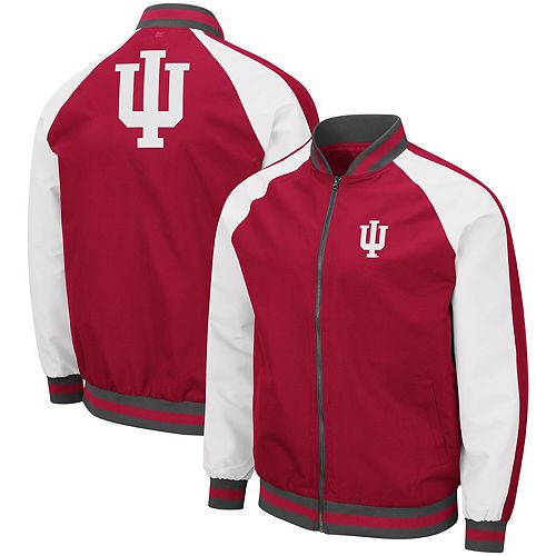 Colosseum Mens NCAA Athletic V-Neck Windbreaker Pullover with Tackle Twill Embroidery 