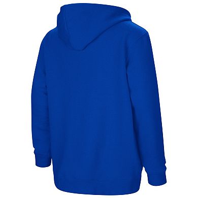 Youth Colosseum Royal Kansas Jayhawks 2-Hit Team Pullover Hoodie