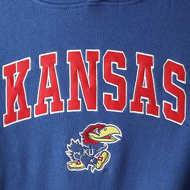 Youth Colosseum Royal Kansas Jayhawks 2-Hit Team Pullover Hoodie