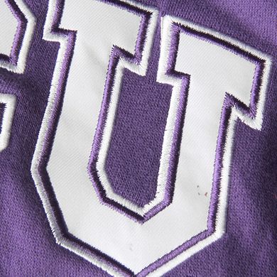 Women's Stadium Athletic Purple TCU Horned Frogs Big Logo Pullover Hoodie