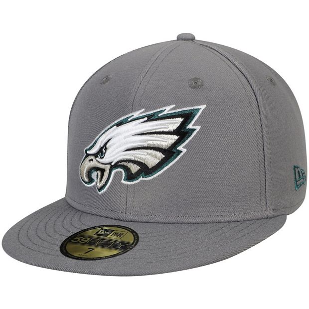 Men's New Era Philadelphia Eagles White on White 59FIFTY Fitted Hat