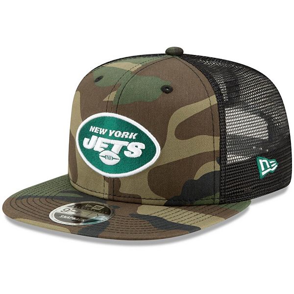 Men's New Era Black New York Jets Camo Vizor 9FIFTY Snapback Hat