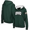 Women's Stadium Athletic Green Ohio Bobcats Arched Name Full-Zip Hoodie