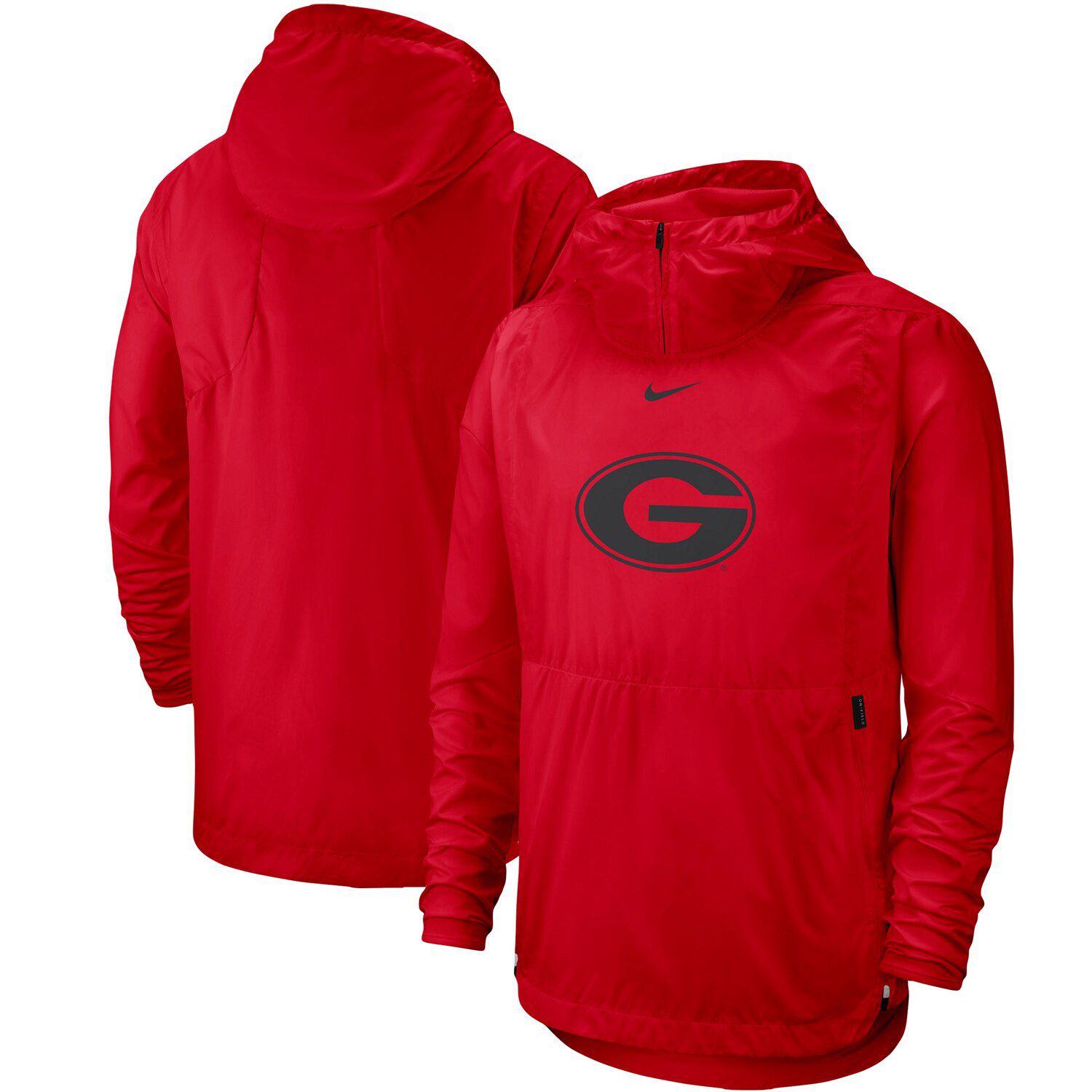 red nike quarter zip