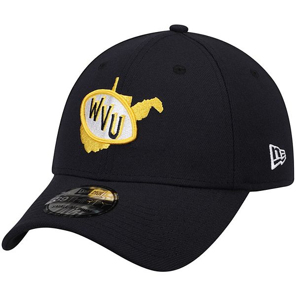 Men's New Era White/Navy West Virginia Mountaineers Basic Low Profile  59FIFTY Fitted Hat 