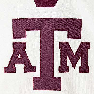 Men's Colosseum Cream Texas A&M Aggies 2.0 Lace-Up Pullover Hoodie