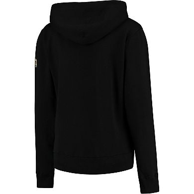 Women's Stadium Athletic Black Army Black Knights Helmet Arched Name Full-Zip Sweatshirt