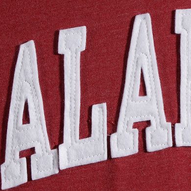 Women's Pressbox Crimson Alabama Crimson Tide Two-Hit Canyon Long Sleeve T-Shirt