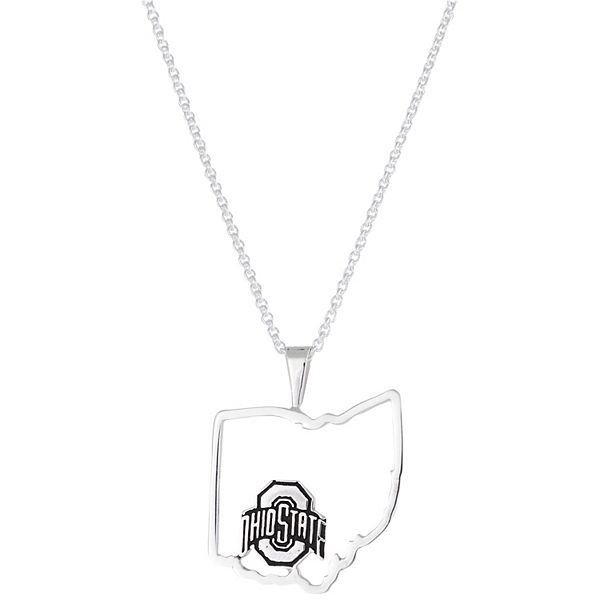 Dayna Designs Louisville Cardinals Team State Outline Necklace