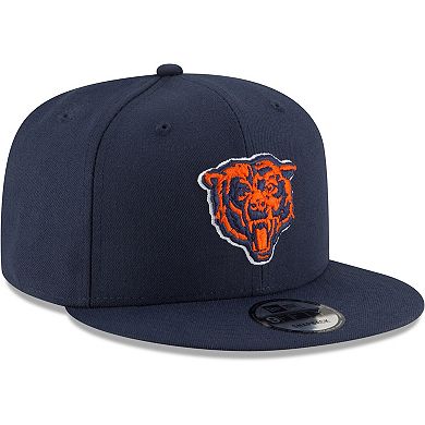 Men's New Era Navy Chicago Bears Head Basic 9FIFTY Adjustable Snapback Hat