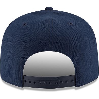 Men's New Era Navy Chicago Bears Head Basic 9FIFTY Adjustable Snapback Hat