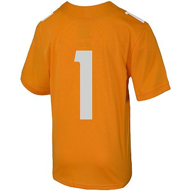 Preschool Nike #1 Tennessee Orange Tennessee Volunteers Untouchable Football Jersey