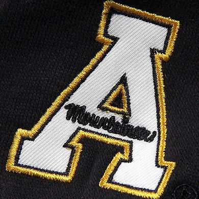 Women's Stadium Athletic Black Appalachian State Mountaineers Arched Name Full-Zip Hoodie