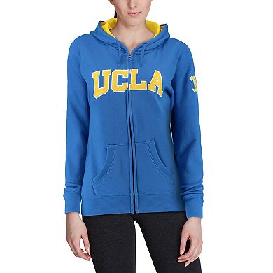 Women's Blue UCLA Bruins Arched Name Full-Zip Hoodie