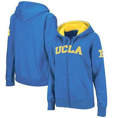 Women's Blue UCLA Bruins Arched Name Full-Zip Hoodie