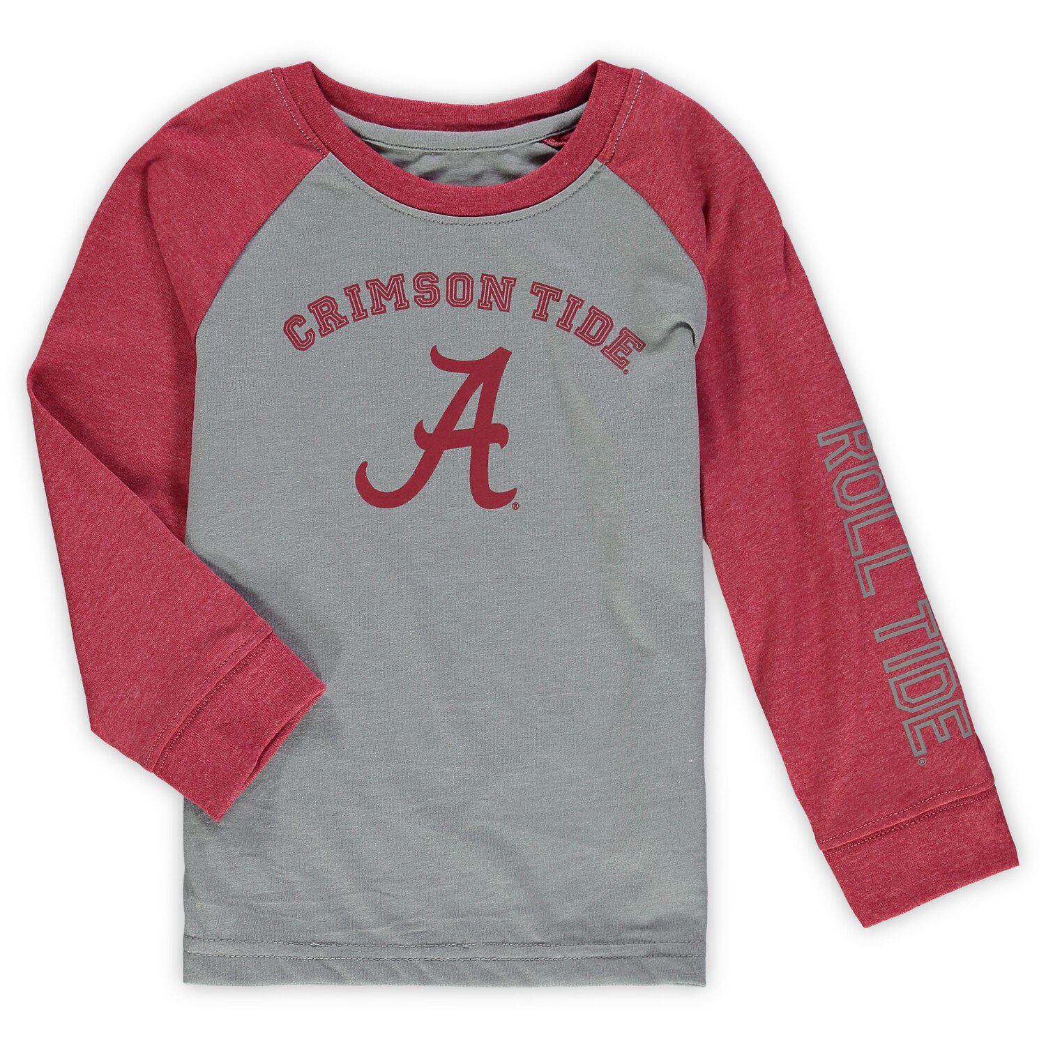 Women's Touch Red/Gray Washington Nationals Waffle Raglan Long Sleeve T-Shirt Size: Extra Small