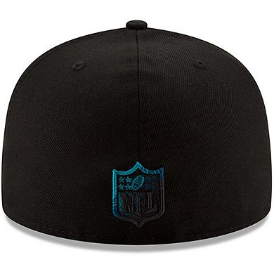 Men's New Era Black Jacksonville Jaguars Color Dim 59FIFTY Fitted Hat