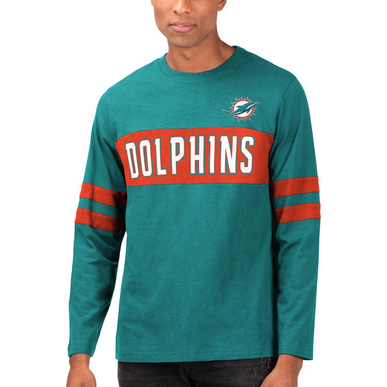 miami dolphins long sleeve jersey