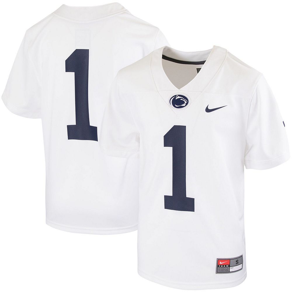 Youth Nike #1 White Penn State Nittany Lions Untouchable Football
