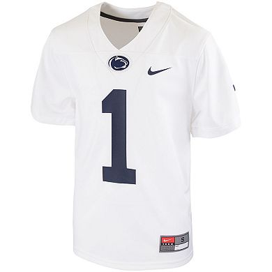 Youth Nike #1 White Penn State Nittany Lions Untouchable Football Jersey