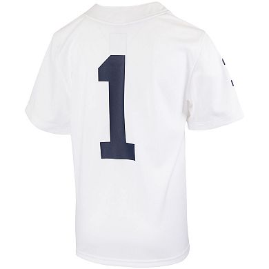 Youth Nike #1 White Penn State Nittany Lions Untouchable Football Jersey