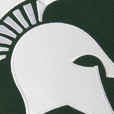 Youth Stadium Athletic Green Michigan State Spartans Big Logo Pullover Hoodie