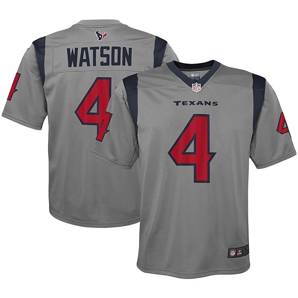 Youth Nike Deshaun Watson Gray Houston Texans Inverted Game Jersey