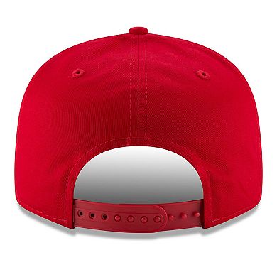 Men's New Era Scarlet San Francisco 49ers Basic 9FIFTY Adjustable Snapback Hat