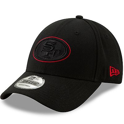 Men s New Era Black San Francisco 49ers Momentum 9FORTY Adjustable Snapback Hat
