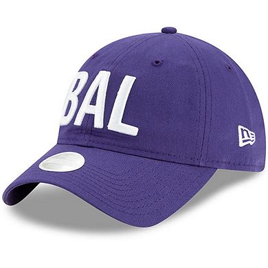 Women's New Era Purple Baltimore Ravens Hometown 9TWENTY Adjustable Hat