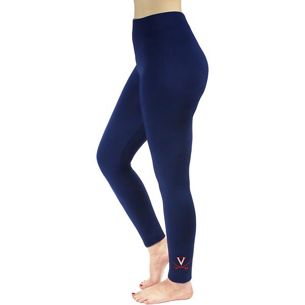 Women s ZooZatz Navy Virginia Cavaliers Fleece Leggings