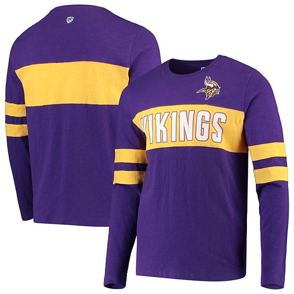 Men's Hands High Purple Minnesota Vikings Game On Sueded Slub Long ...