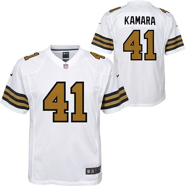 Youth Nike Alvin Kamara White New Orleans Saints Color Rush Player Game  Jersey