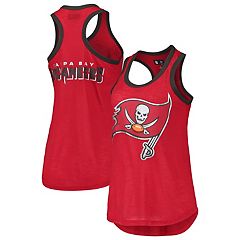 Men's Fanatics Branded Tom Brady Red Tampa Bay Buccaneers Name & Number  Tri-Blend Tank Top