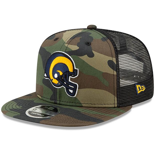 Men's New Era Camo Los Angeles Rams Woodland 9FIFTY Snapback Hat