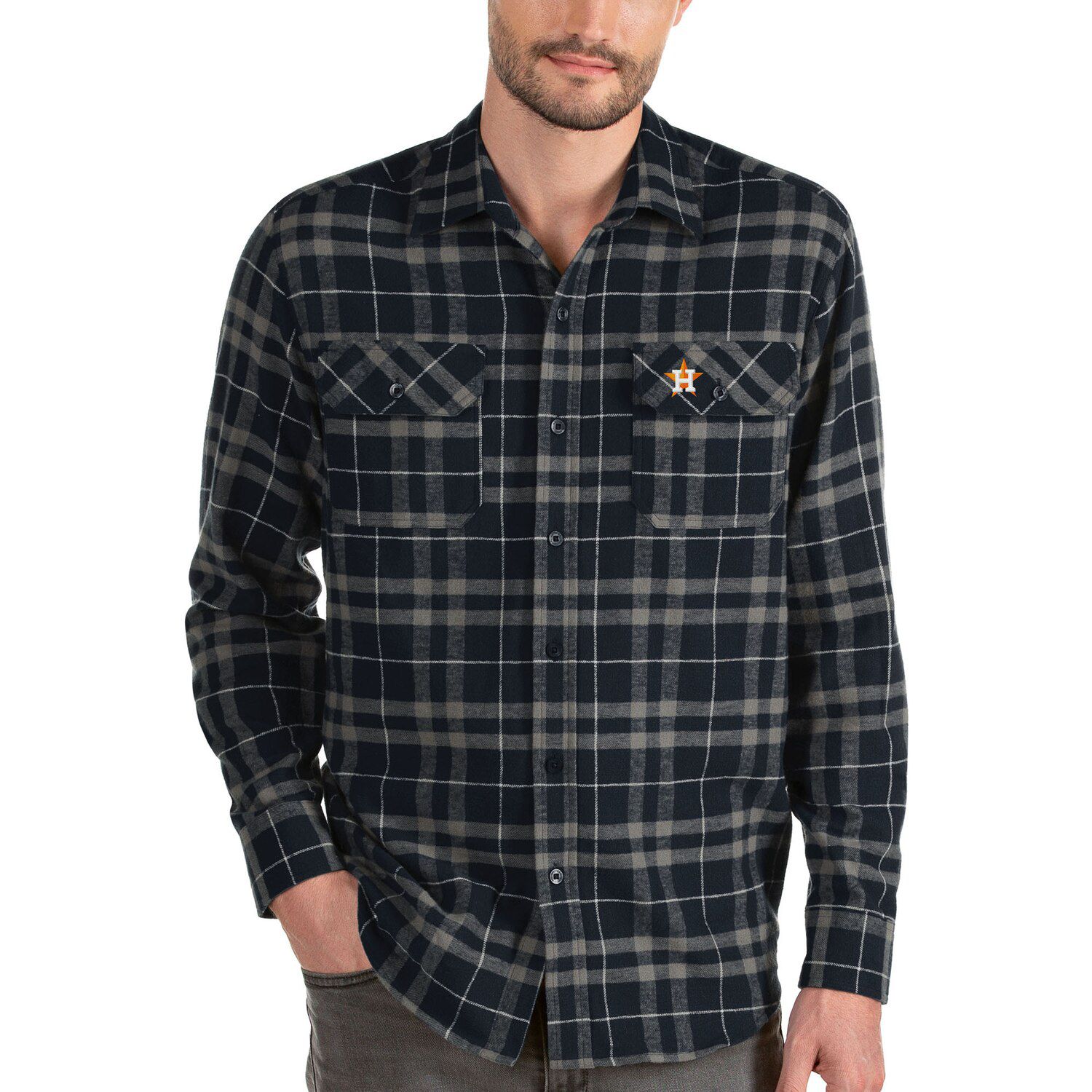 astros button down shirt