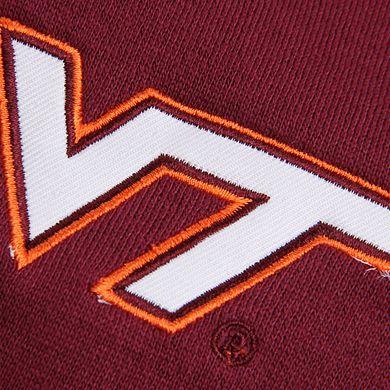 Women's Stadium Athletic Maroon Virginia Tech Hokies Arched Name Full-Zip Hoodie