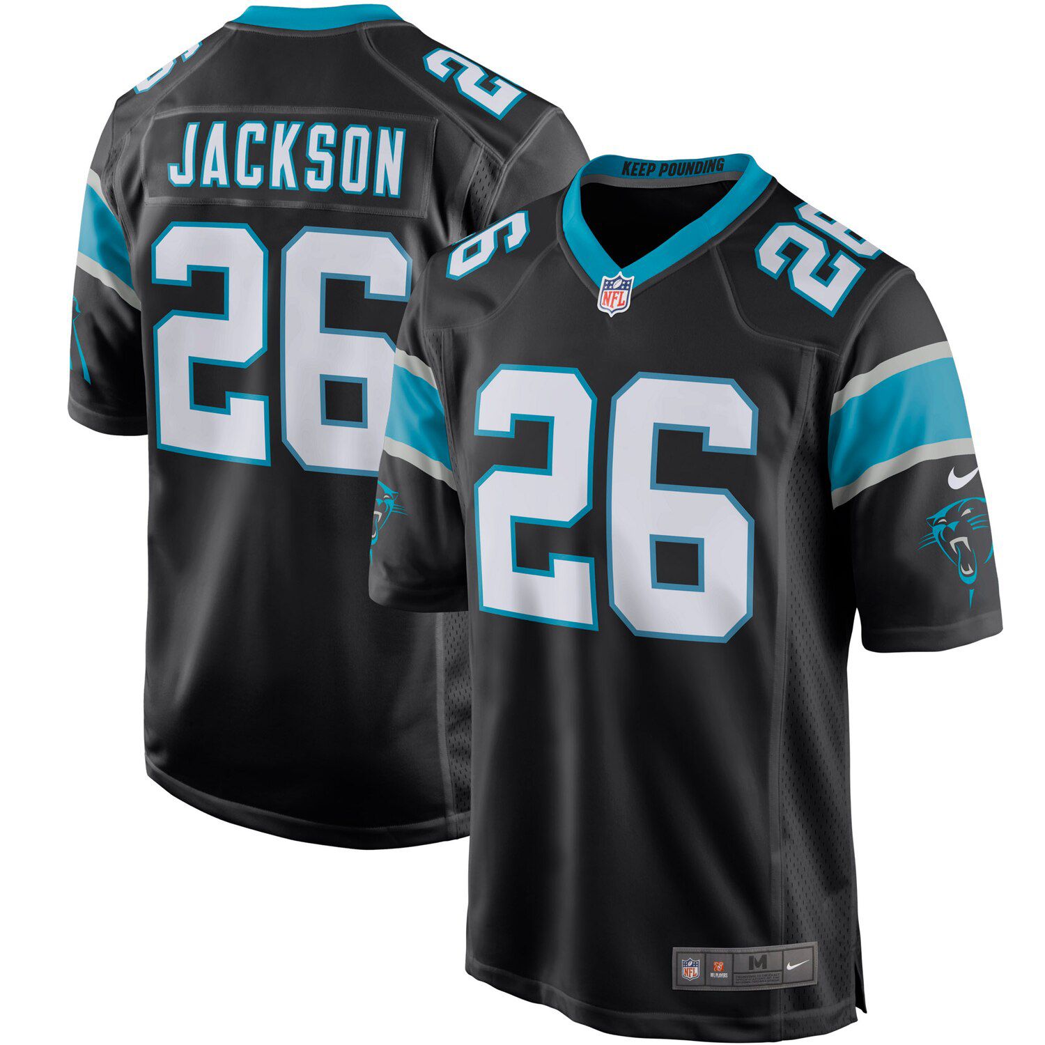 carolina panthers blackout jersey