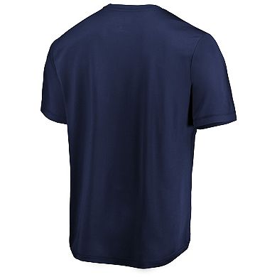 Men's Majestic Navy Chicago Bears Showtime Logo Cool Base T-Shirt
