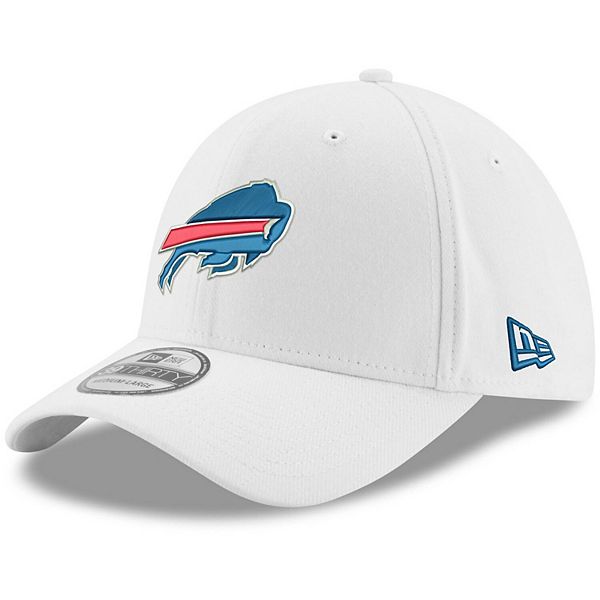Men's New Era White Buffalo Bills Iced 39THIRTY Flex Hat