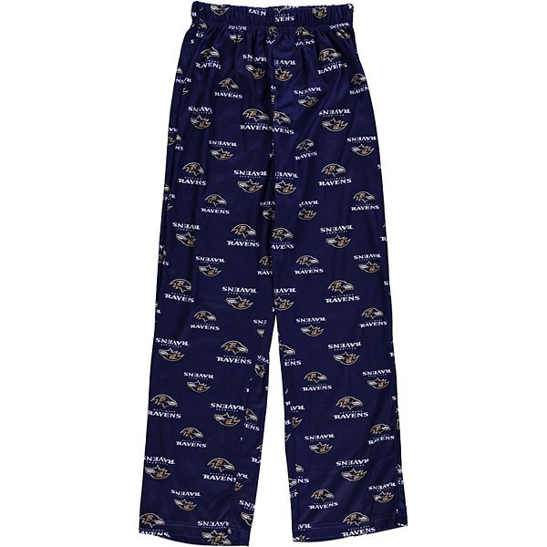 Baltimore Ravens Youth All Over Print Lounge Pants - Purple