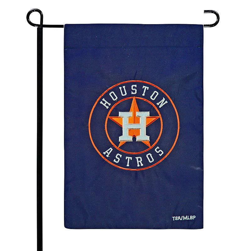 Houston Astros 12.5 x 19 Applique Double-Sided Garden Flag, Multicolor