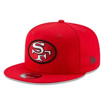 Men's New Era Scarlet San Francisco 49ers Throwback 9FIFTY Adjustable Snapback Hat