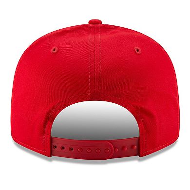 Men's New Era Scarlet San Francisco 49ers Throwback 9FIFTY Adjustable Snapback Hat
