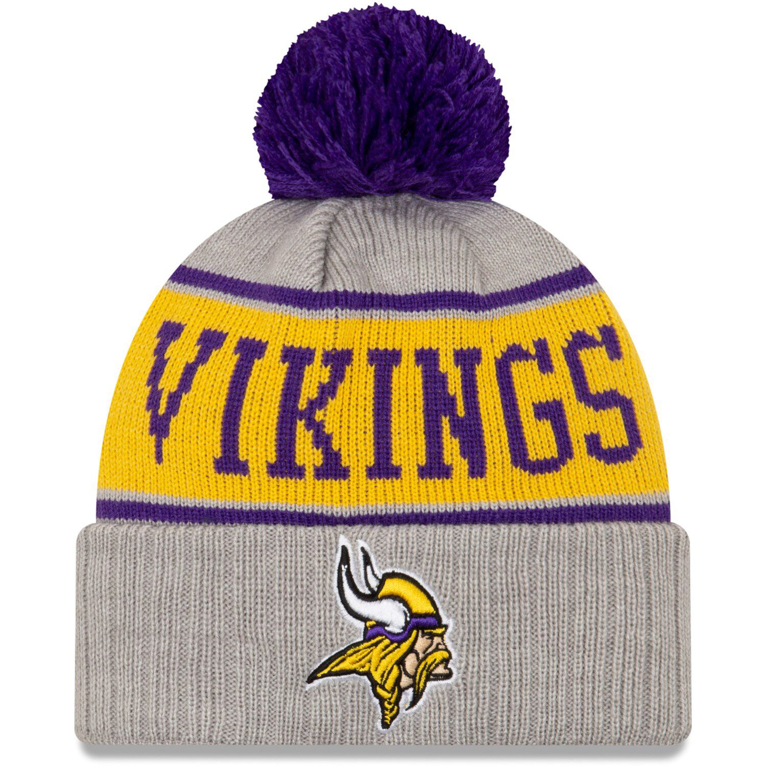 gray vikings hat