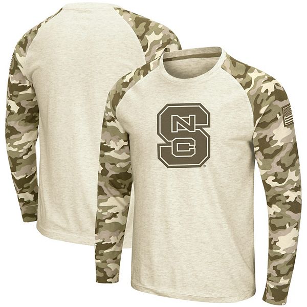 NC State Wolfpack Colosseum OHT Military Appreciation Raglan